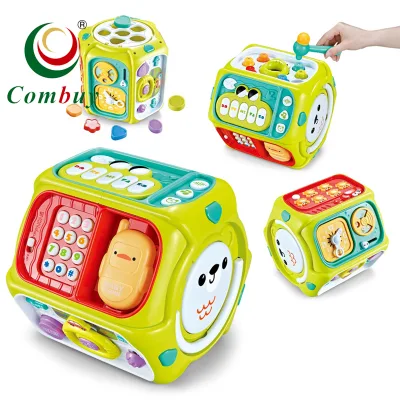 Educational Music Lighting Baby Early Learning Eight Sided Drum Toys