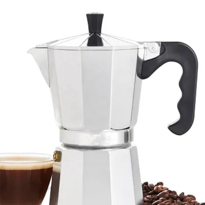 Stainless Steel High Quality Stove Top Moka Pot Wooden Handle Caffettiera Moka Coffee Maker Moka Pot