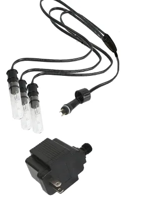 Jier AC 12V Halogen Finger Light Kit-3 Underwater Waterproof Lights 2700K Soft Warm White ECO FRIENDLY for Fish Tank Fountain
