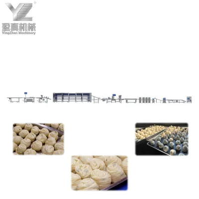 Ying Machinery New Automatic Lachcha Paratha Production Line Roti Canai Machine Commercial Prata Maker Food Grade Stainless