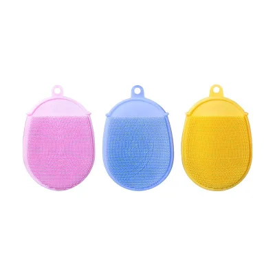 Soft Skin Friendly Suitable Cleaning Tools Silicone Baby Bath Shower Wash Brush