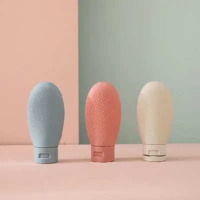 Portable Soft Travel Bottle Set Empty Cosmetic Squeeze Shampoo Bottle With Leak Proof Lid