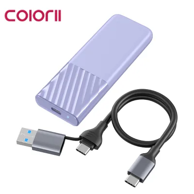 USB3.2 Gen2 M.2 SSD Enclosure 10Gbps Dual Protocol NVMe SATA NGFF External Hard Drive Case Support 2230-2280 2TB 4TB for Laptop
