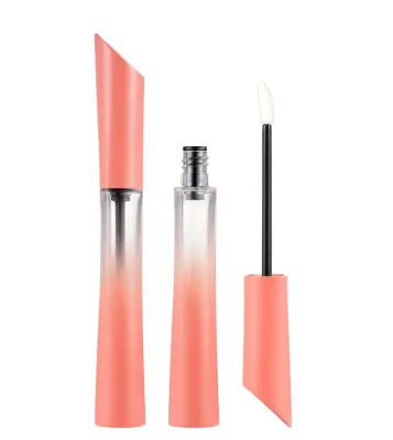 Latest Design Wholesale OEM ODM Custom Print Luxury Pink Gradient 5ml Square Empty Liquid Lipstick Lip Gloss Tubes