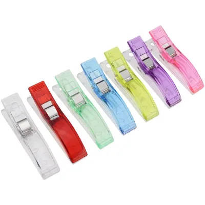 Cross-border explosion Japan same hemming fixed axe clip positioning white and red plastic 5.6 large sewing clip