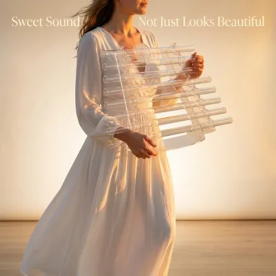 Mutual Meditationsschalen Customized Crystal Harp Quartz 432Hz Flower Sound Healing Instruments Kristall-Klangschalen