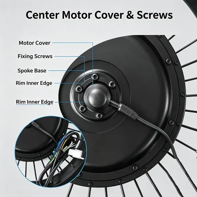 HY 80 km/h 60V 72V 5000W 20x4.0 20-inch Fat-tire Snowmobile bicycle Electric bicycle Hub Motor