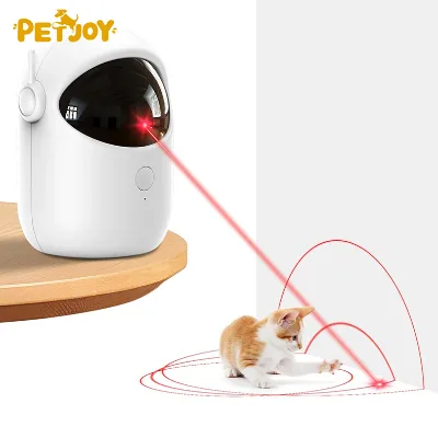 Automatic Eco-Friendly Modern Laser Cat & Dog Toy Rechargeable Auto-Rotation Interactive Training Fast/Slow Mode