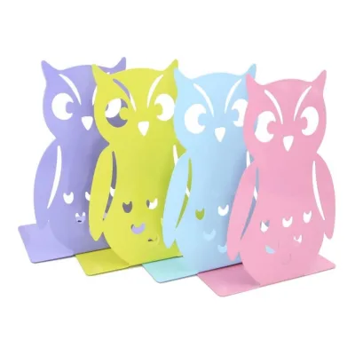 Customized Owl Bookends Non-Skid Cute Book Ends Art Book Ends for Home Shelves School Office
