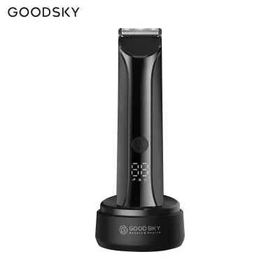GOODSKY Professional Cordless Rechargeable Electric Body Trimmer Stainless Steel Shaving for Private Areas and Groin Body