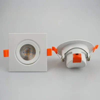 KASUN Ceiling Recessed Home Office Mini Slim Downlight Square LED Spotlight 3W-12W Aluminum Modern 80 CRI 50000h Lifespan MR16