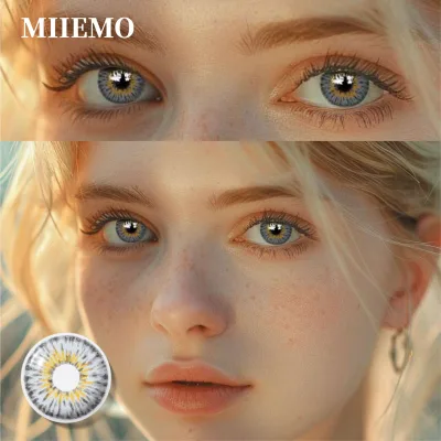 Support Customization Manufacturers Custom Design Logo Color Contact Lenses Big Eyes Color Contact Lenses