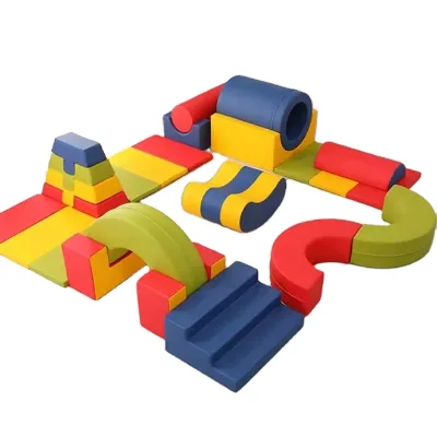 A Complete Set Kids Soft Play rainbow Bridge Soft Play Equipment for Home