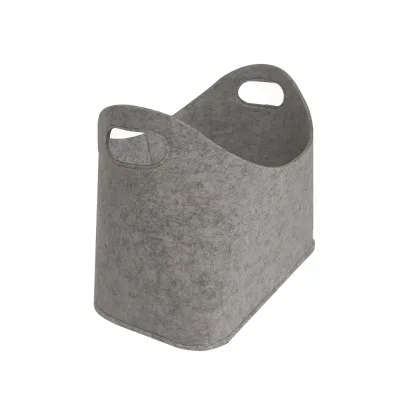 Square Foldable Felt Firewood Storage Basket Modern Fabric Carrier Bag Durable and Practical