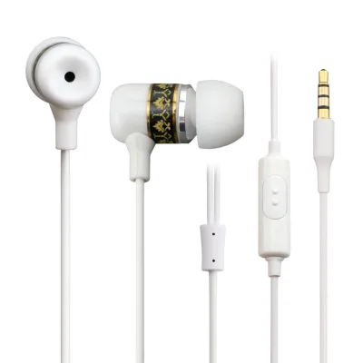 Custom Patterns Baked Porcelain Earphones In-ear Headphones 3.5mm Jack Wired Stereo Earbuds for Smartphones