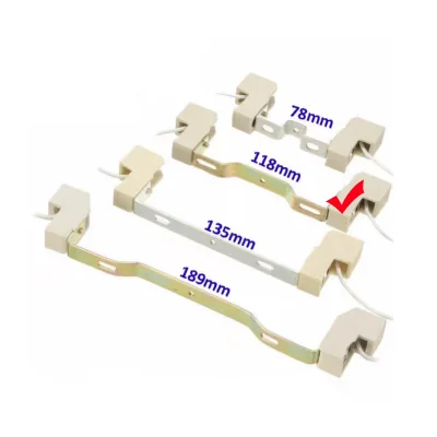 Ceramic Boy 250 Degree Temperature Resist for Led or Halogen 118mm Bulbs Sockets 118mm R7S Lamp Holder