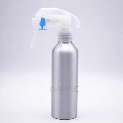 cosmetic custom round aluminum fine mist trigger spray bottle 150ml