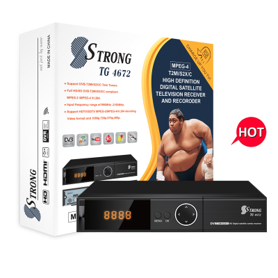 SSTRONG TG-4672 New Gotv Decoder Gt Media V8x Satellite Receiver Android Box Set Top Credits Box Combo Dvb S2+t2 With Price