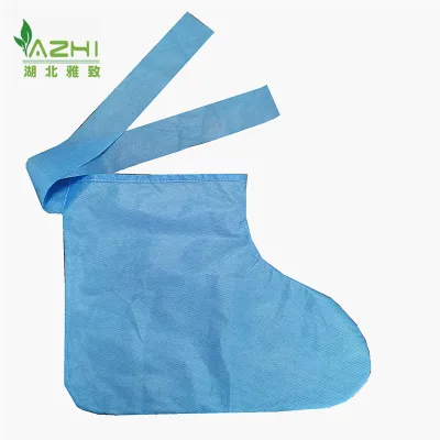 China Disposable SMS Boots Cover Surgeon Shoe Cover Blue Surgical Boot Cover