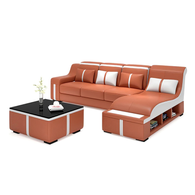 Luxury Morden Sofa Leather Custom Genuine Leather Couch Modular Leather Corner Sofa