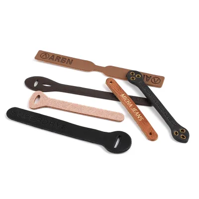 Hot Sales Pull Loop Clothing Accessories Luggage Leather Handle Material Size Can Be Defined on Demand