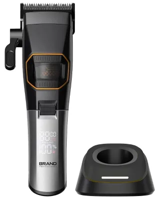 Aluminum Alloy Metal Body Dlc Ceramic Blade Outer-rotor Bldc Motor 8000RPM Professional Barber Hair Clippers Hair Trimmer Set