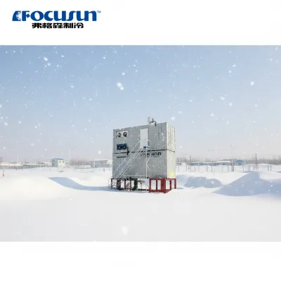 365 Days Patented All-Weather Flake Ice Snow Maker with 60 Tons/Day Capacity for Ski Resorts and Winter Sports