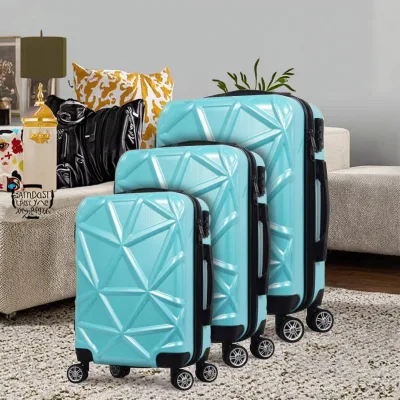 Factory Priced ABS+PC Material Luggage Set 3 TSA Lock Suitcase Carry-ons Customizable Design Light Weight Chinese Maleta De