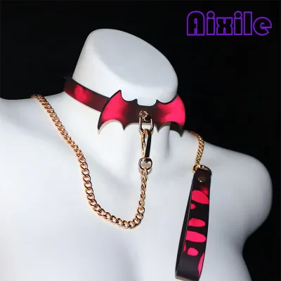 Thermochromic Collar Flirting Training Props SM Sex Toys Gear BDSM Collar for Male and Female Role Play Couple Bondage Sex Toy