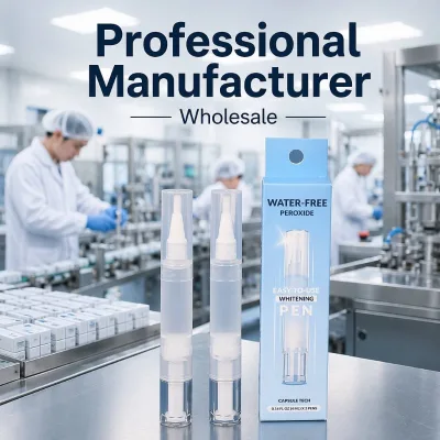 Premium Waterless 6% Peroxide Teeth Bleaching Pen 4ml 2Pcs Stable Effective Enamel Safe on the Go Teeth Whitening Custom Logo