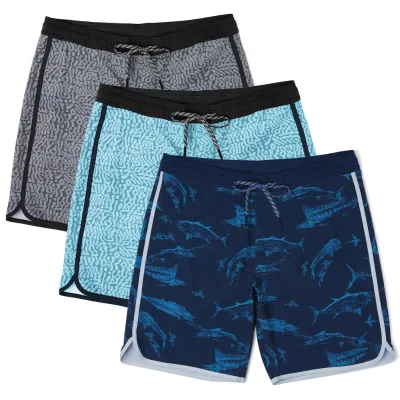 Mens Swim Shorts Stretch Summer Custom Designer 4 Way Stretch Swimming Board Shorts Bathing Suit Swimwear Swim Trunks