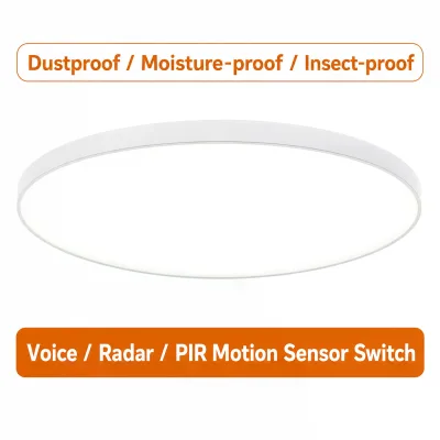 Household Intelligent Human Body Induction Control Unit ABS Acrylic 360° Detection Voice Radar PIR Auto Switch Sensing Device