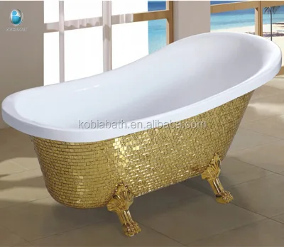 C6305A Golden Bathtub with Four Legs Sanitary Ware Bathing
