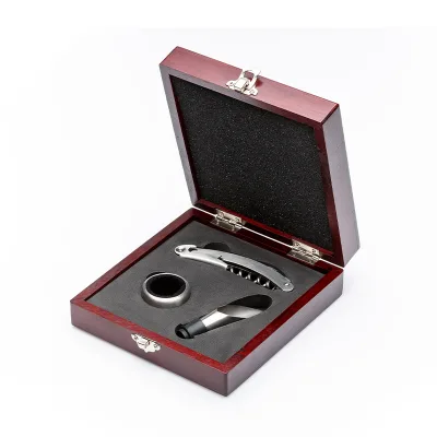 Wholesale High End Wine Bar Tools Wine Opener Set Whisky Display Cabinet Customized Wine Bar Set