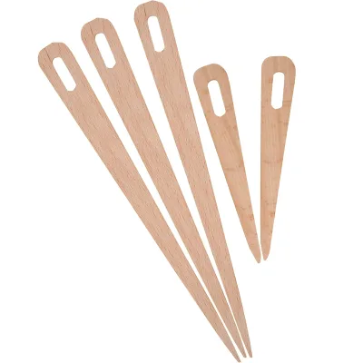 5PCS Wooden Weaving Needles