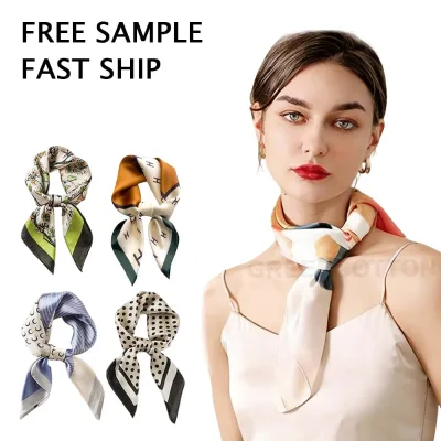 Custom Logo Silk Square Scarves-High Quality Party Favors for Birthday & Christmas Gifts Business Use