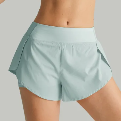 New Fitness Short 2024 With Inner Short Pocket Outdoor Sports Running Training Quick Dry Breathable Yoga Pants