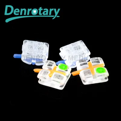 Dental Bracket Single Crystal Mono-sapphire System Bracket Dental Composite Brackets with Metal Slot