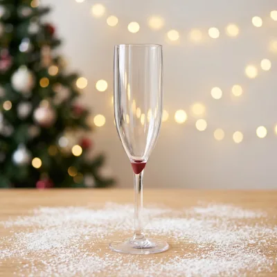 Customized Transparent,  Non-breakable and Reusable Wine Glasses, Suitable for Parties and Weddings, with a Simple Design Style.