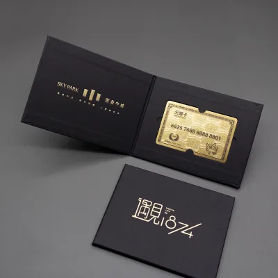 Luxury Custom Card Sleeves Envelopes Packaging VIP Membership Card Cases Logo Design Gift Card Pick-Up Sleeves Mailing Bags