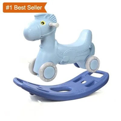 Istaride Baby Plastic Trojan Toy Children's Baby Stroller Children'S Rocking Chair Riding Toy Rocking Animal for Baby