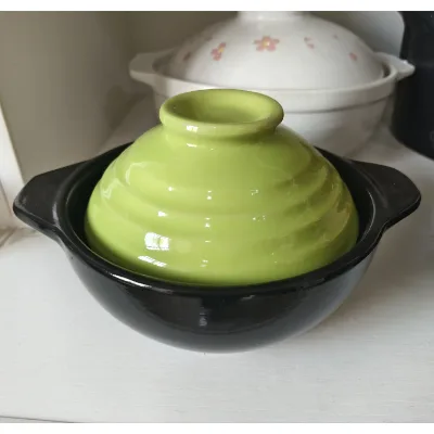 China Factory Ceramic Casserole Cookware with Japandi Design 20cm Diameter Customizable for Home Restaurant & Hotel Use