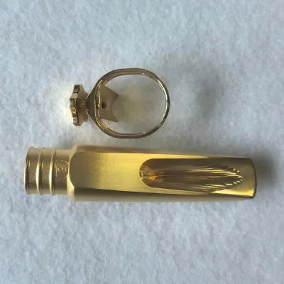 Matt Gold Surface Metal Saxophone Mouthpiece for Jazz
