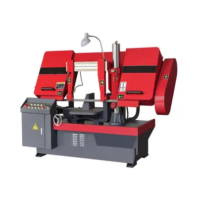 Metal Cutting Semi-automatic Control Band Saw Machine Hydraulic Horizontal Clamping Saw Machine Mechanical Blade Gear Motor