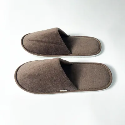 China Manufacturer Produces Velour Terry Cloth Disposable Hotel slippers