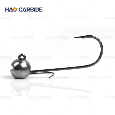 Hot Sale High Quality Fishing Tungsten Ball Jig Head,tungsten Black Jig Head