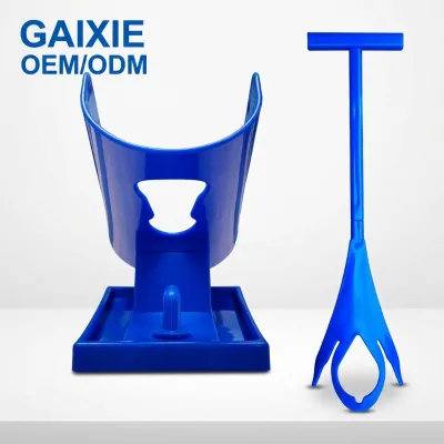 Gaixie Senior-Friendly Shoe Horn Device Horn and Plastic Aids in Putting on Socks Easy Shoe Wearing Accessory