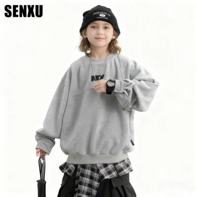 Girls' Fleece Hoodie for Autumn and Winter