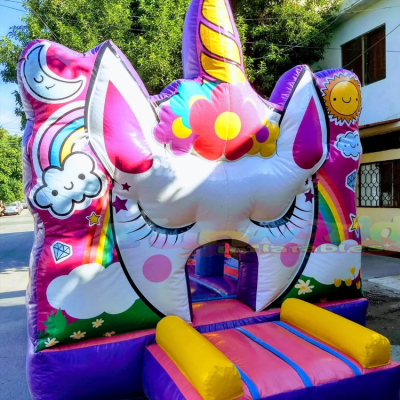 Wholesale Blow up Jumper  Bouncer Castillo Hinchable Bouncy Jump Castle Inflatable unicorn Bounce House for Party