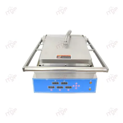 Commercial Tortilla Panini Contact Press Grilled Shrimp Fried Eggs Machine Barbeque Grill